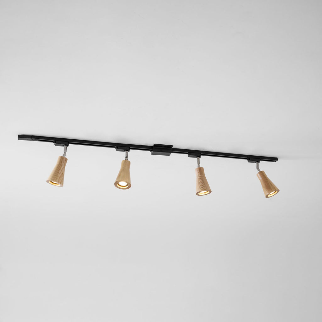 Wooden Track Pendant Light Lighting Lobby