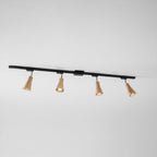 Wooden Track Pendant Light Lighting Lobby