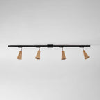 Wooden Track Pendant Light Lighting Lobby