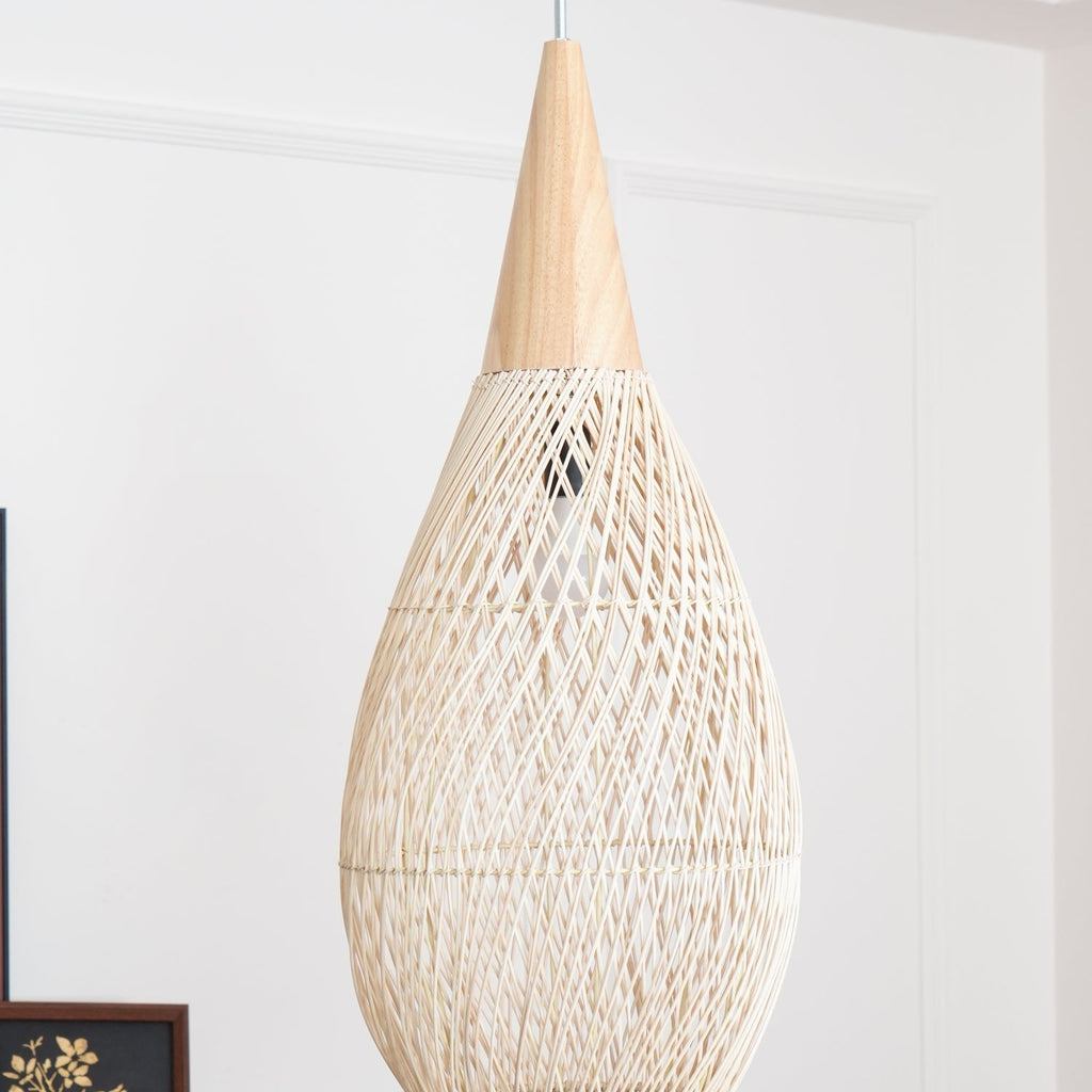 Woven Rattan Ceiling Light Lighting Lobby