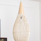 Woven Rattan Ceiling Light Lighting Lobby