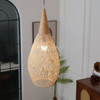 Woven Rattan Ceiling Light Lighting Lobby