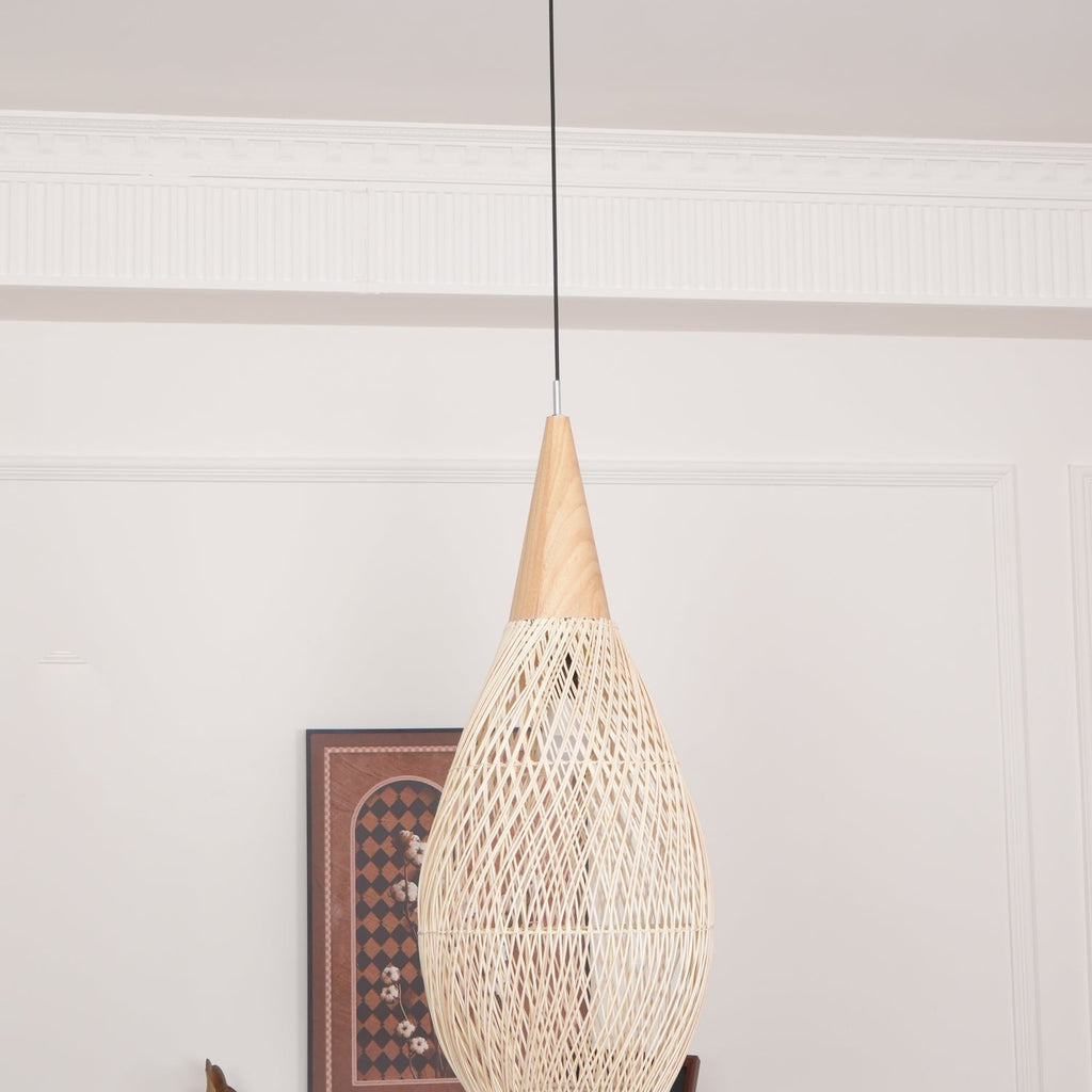 Woven Rattan Ceiling Light Lighting Lobby