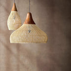 Woven Rattan Ceiling Light Lighting Lobby