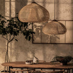 Woven Rattan Ceiling Light Lighting Lobby