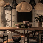 Woven Rattan Ceiling Light Lighting Lobby