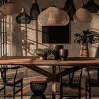 Woven Rattan Ceiling Light Lighting Lobby