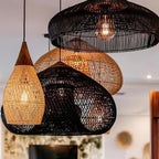 Woven Rattan Ceiling Light Lighting Lobby