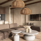 Woven Rattan Ceiling Light Lighting Lobby