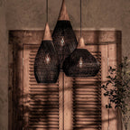 Woven Rattan Ceiling Light Lighting Lobby