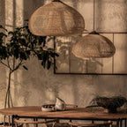 Woven Rattan Ceiling Light Lighting Lobby