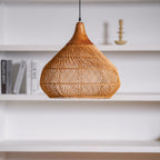 Woven Rattan Ceiling Light Lighting Lobby