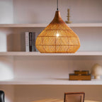 Woven Rattan Ceiling Light Lighting Lobby
