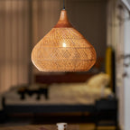 Woven Rattan Ceiling Light Lighting Lobby