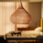 Woven Rattan Ceiling Light Lighting Lobby