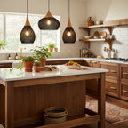 Woven Rattan Ceiling Light Lighting Lobby