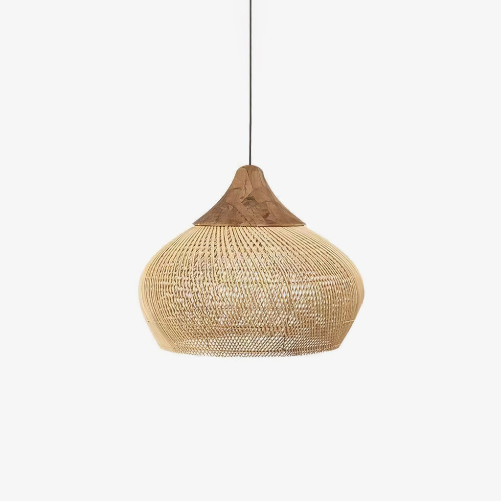 Woven Rattan Ceiling Light Lighting Lobby