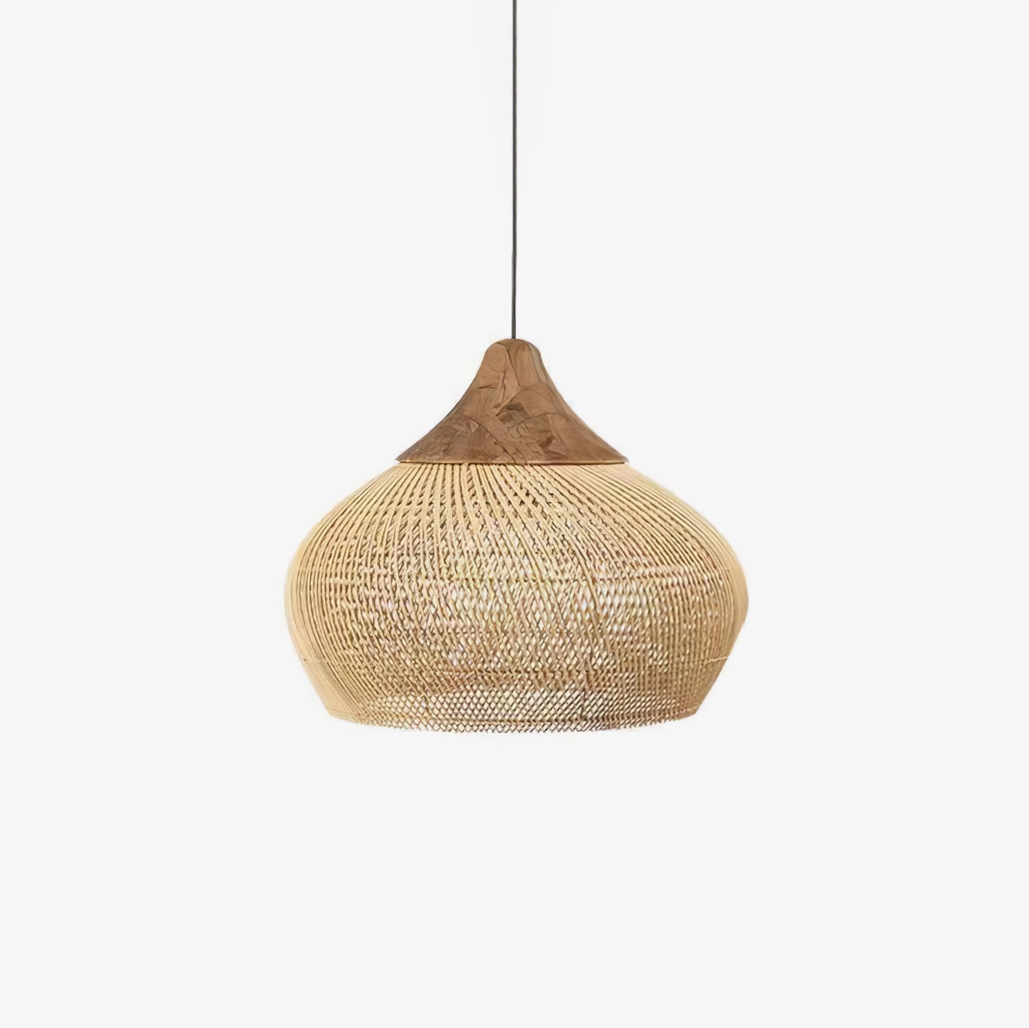 Woven Rattan Ceiling Light Lighting Lobby