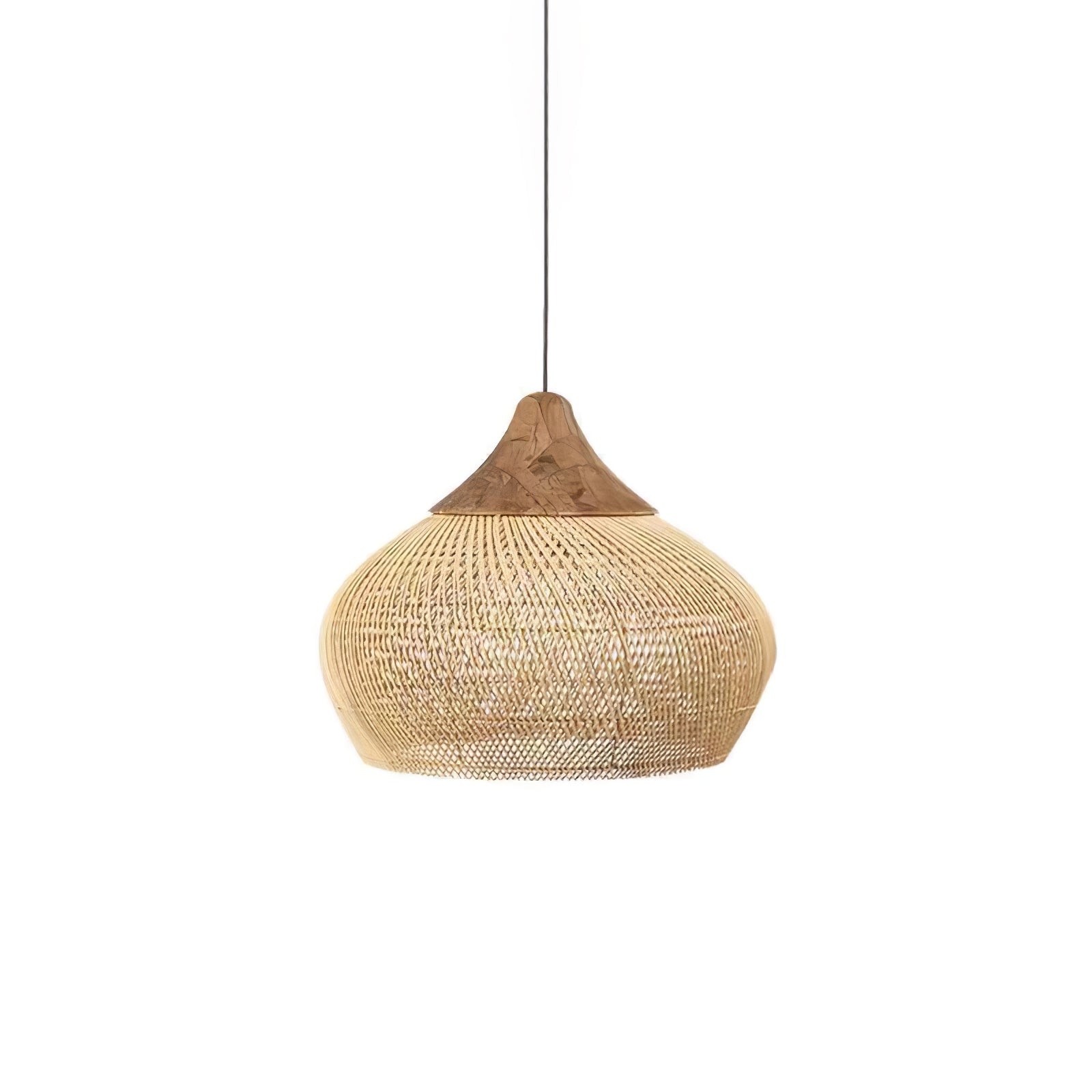 Woven Rattan Ceiling Light Lighting Lobby