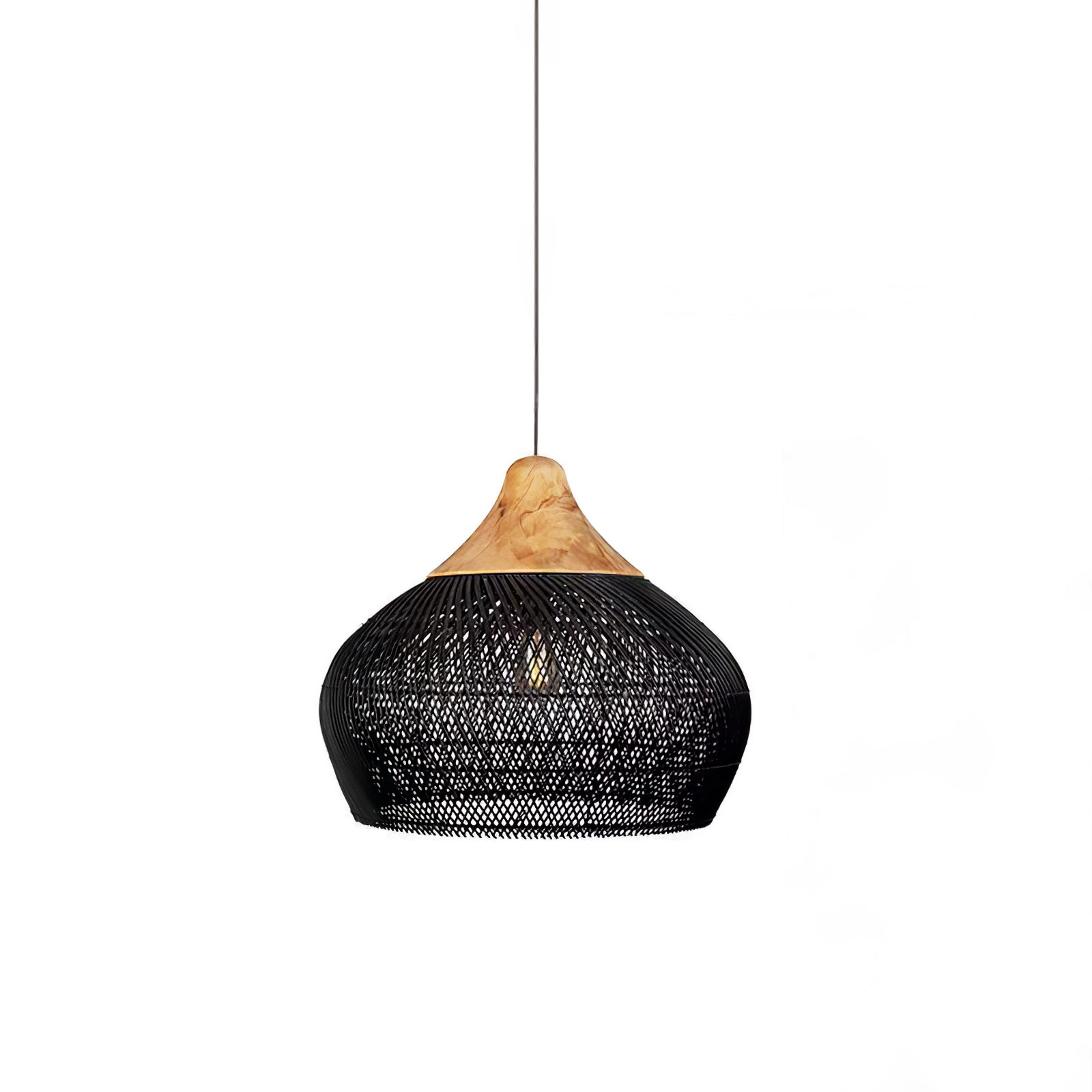 Woven Rattan Ceiling Light Lighting Lobby