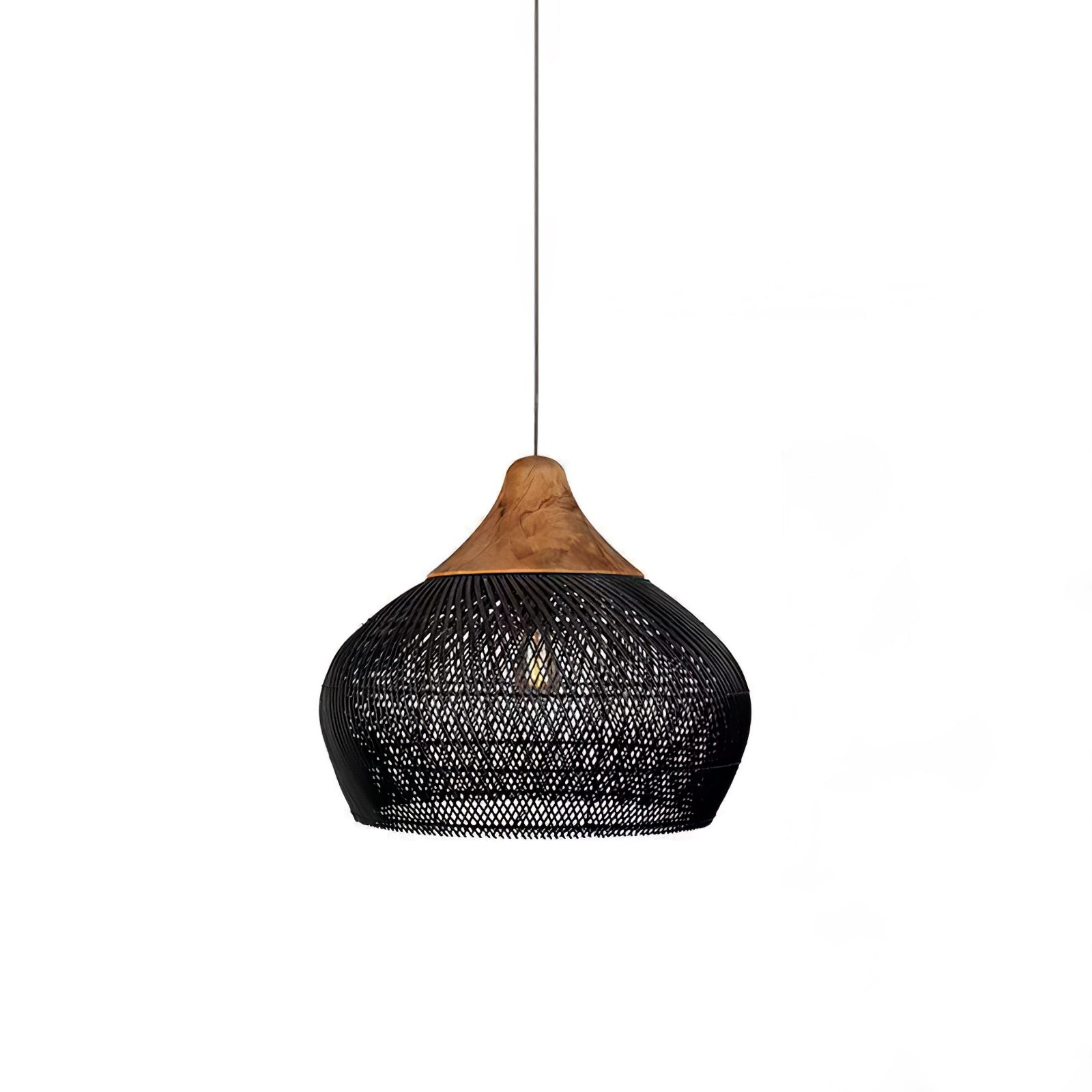 Woven Rattan Ceiling Light Lighting Lobby