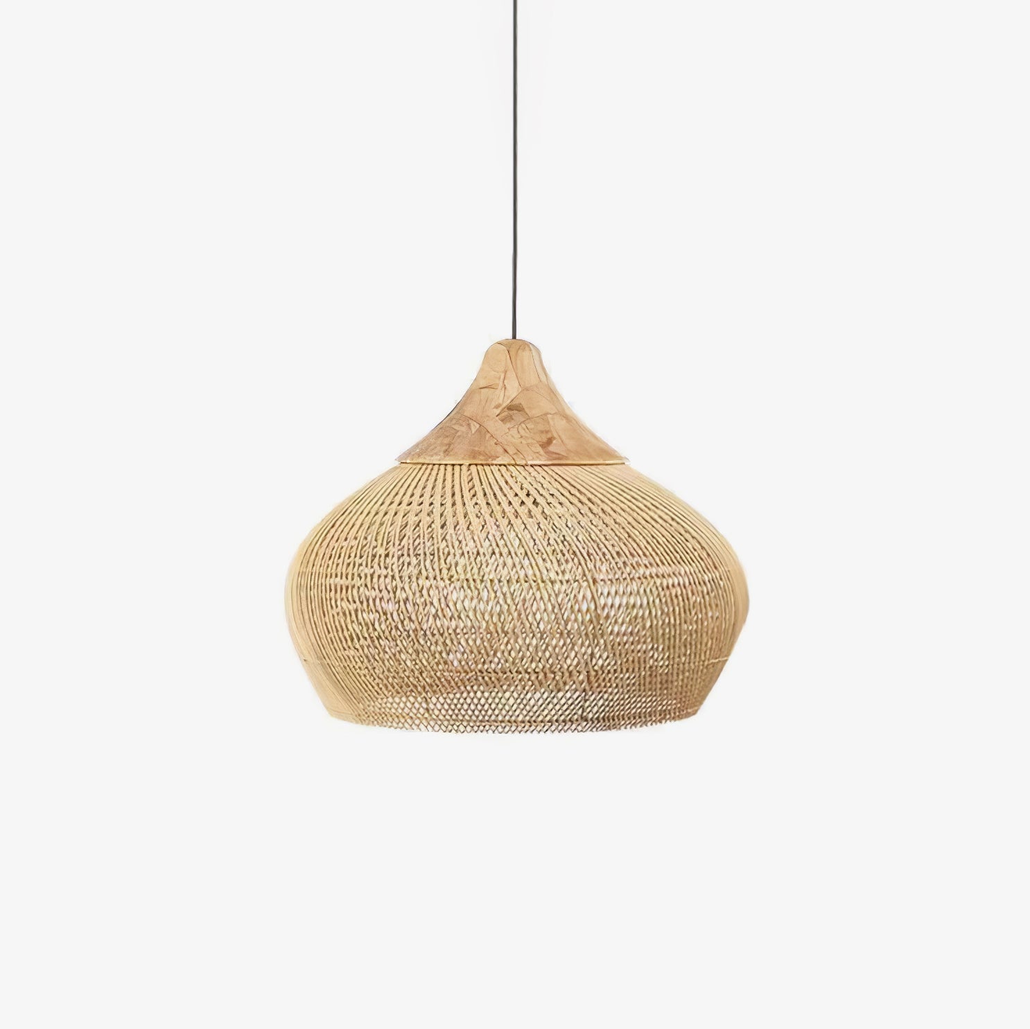 Woven Rattan Ceiling Light Lighting Lobby
