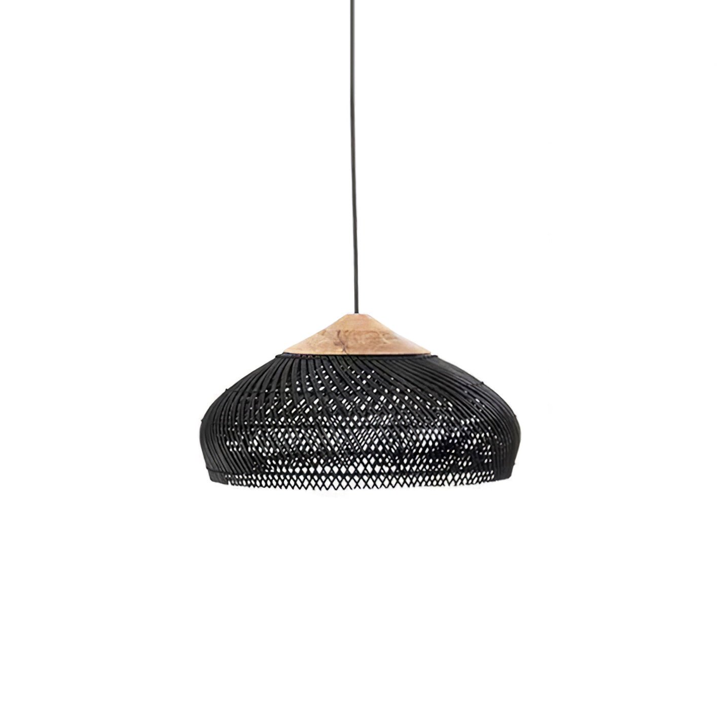 Woven Rattan Ceiling Light Lighting Lobby