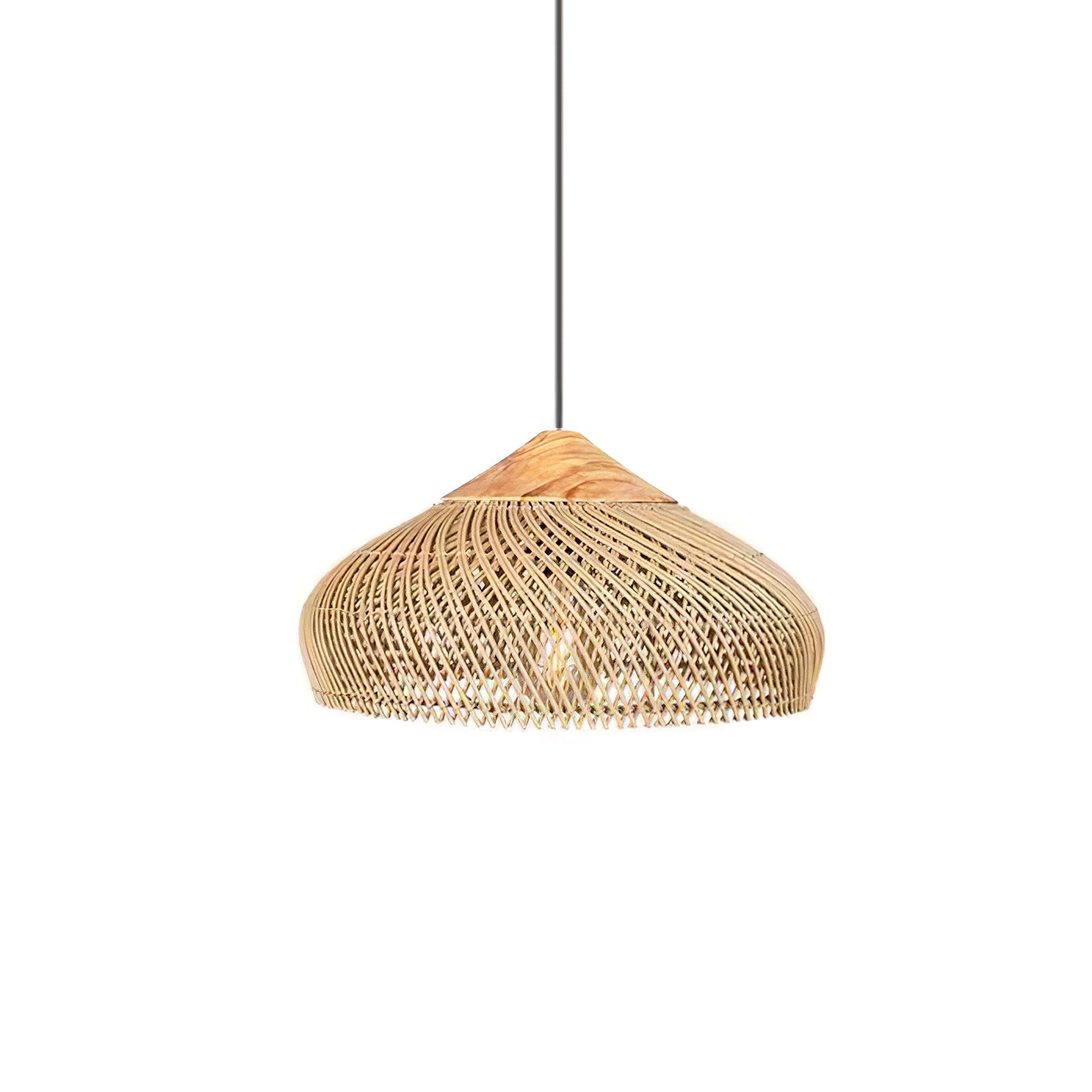 Woven Rattan Ceiling Light Lighting Lobby