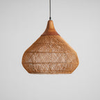 Woven Rattan Ceiling Light Lighting Lobby