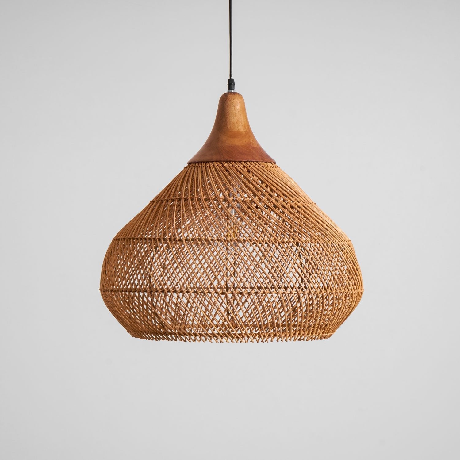 Woven Rattan Ceiling Light Lighting Lobby