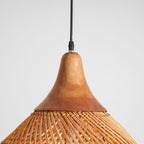 Woven Rattan Ceiling Light Lighting Lobby