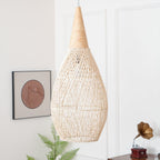 Woven Rattan Ceiling Light Lighting Lobby