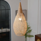 Woven Rattan Ceiling Light Lighting Lobby