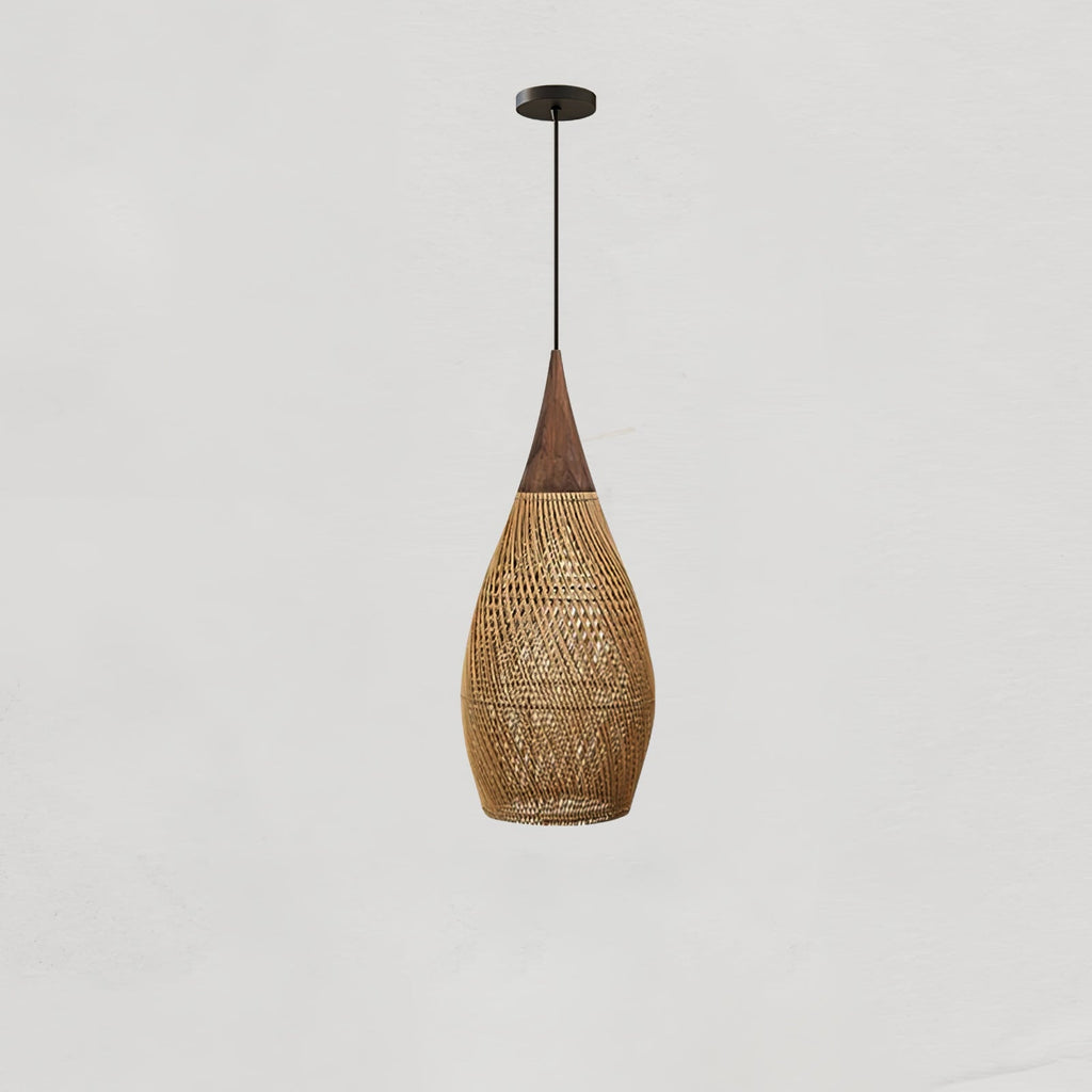 Woven Rattan Ceiling Light Lighting Lobby