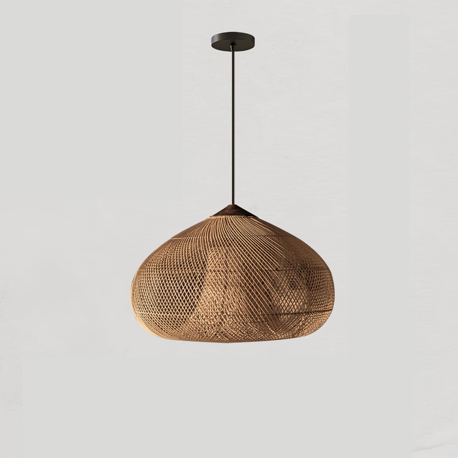 Woven Rattan Ceiling Light Lighting Lobby