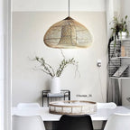 Woven Rattan Ceiling Light Lighting Lobby
