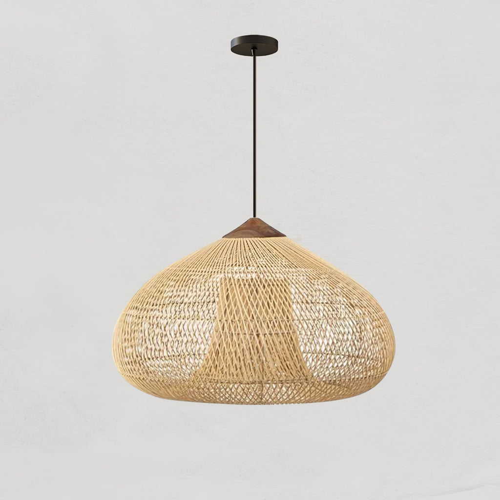 Woven Rattan Ceiling Light Lighting Lobby