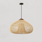 Woven Rattan Ceiling Light Lighting Lobby