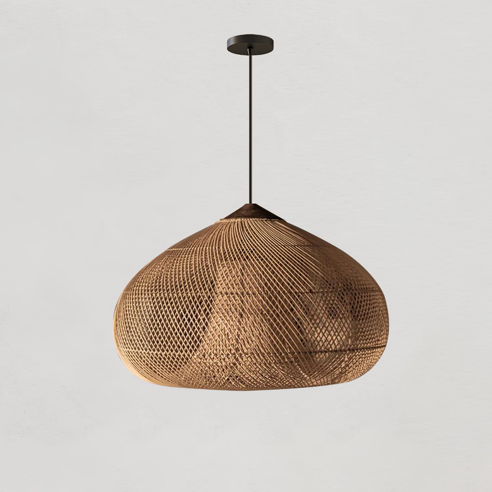 Woven Rattan Ceiling Light Lighting Lobby