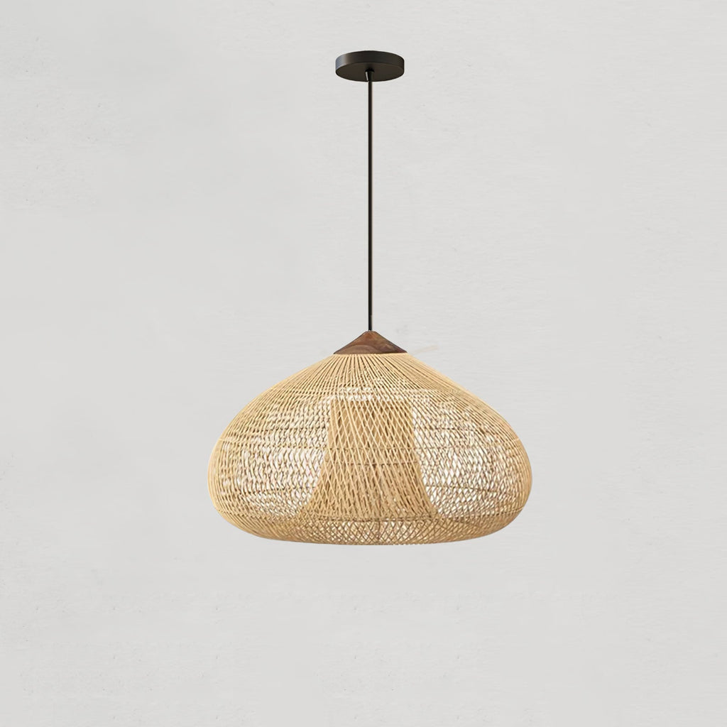 Woven Rattan Ceiling Light Lighting Lobby