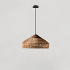 Woven Rattan Ceiling Light Lighting Lobby