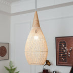 Woven Rattan Ceiling Light Lighting Lobby