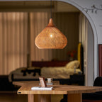 Woven Rattan Ceiling Light Lighting Lobby