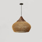 Woven Rattan Ceiling Light Lighting Lobby