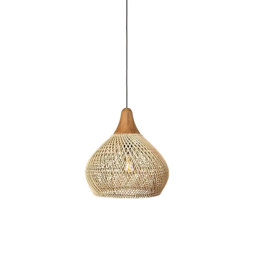 Woven Rattan Ceiling Light Lighting Lobby