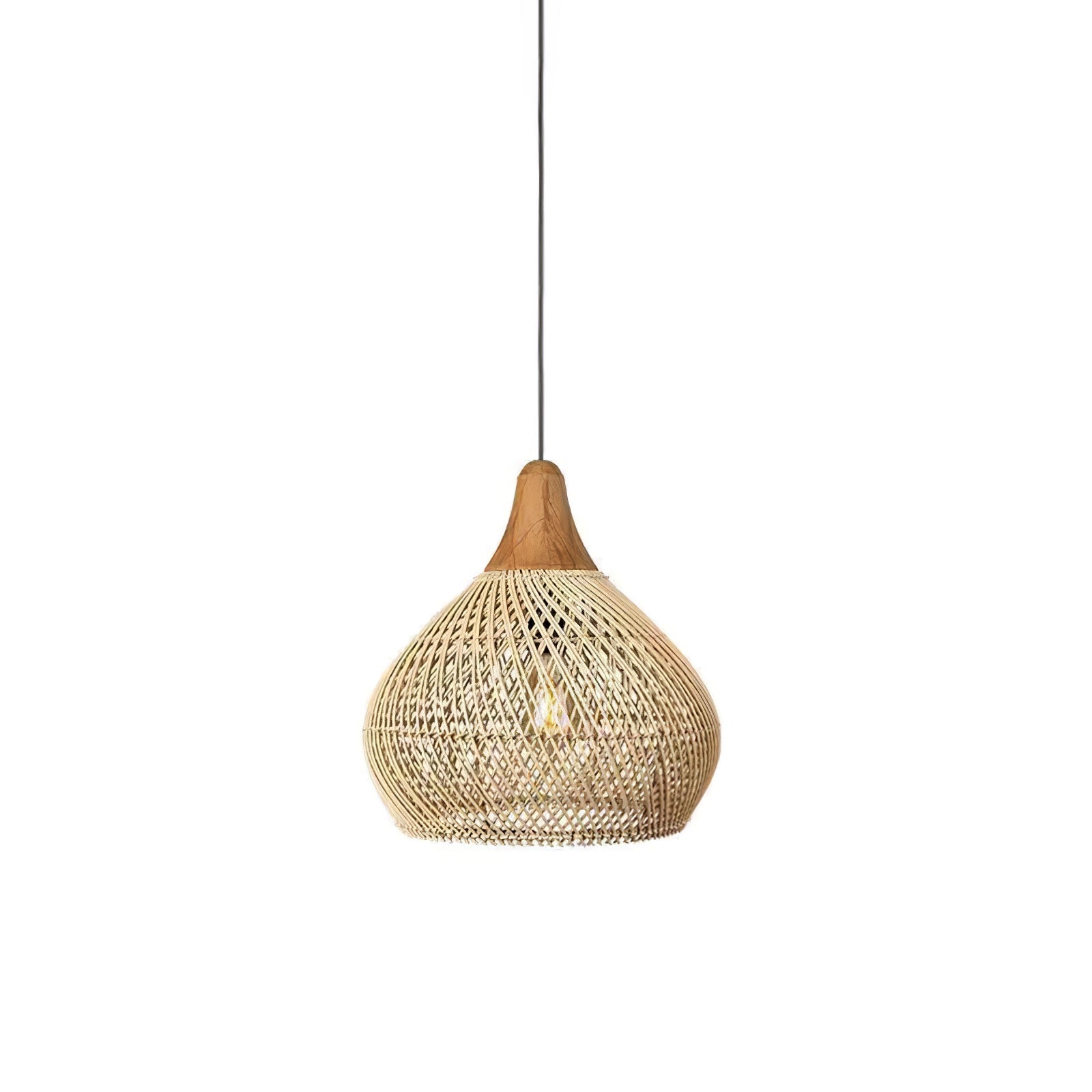 Woven Rattan Ceiling Light Lighting Lobby