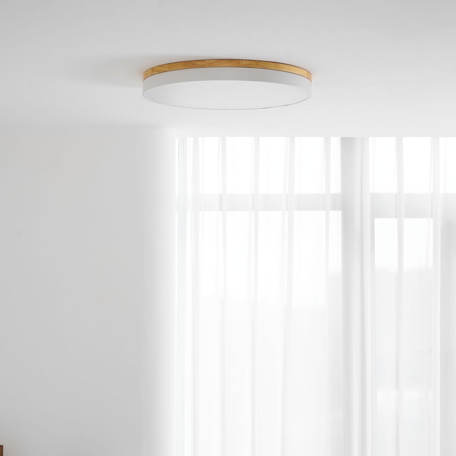 Zara Circular Wooden Suspension Light Lighting Lobby