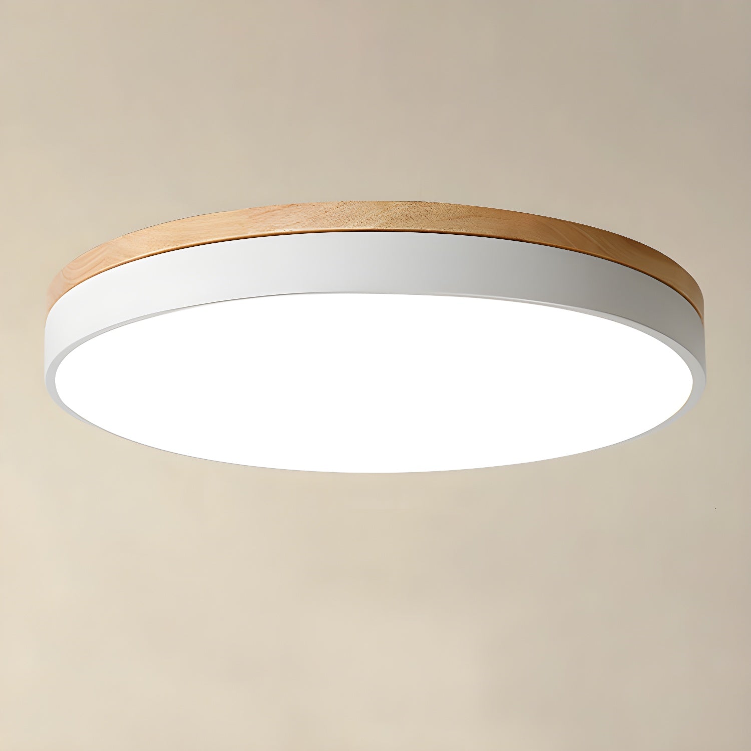 Zara Circular Wooden Suspension Light Lighting Lobby