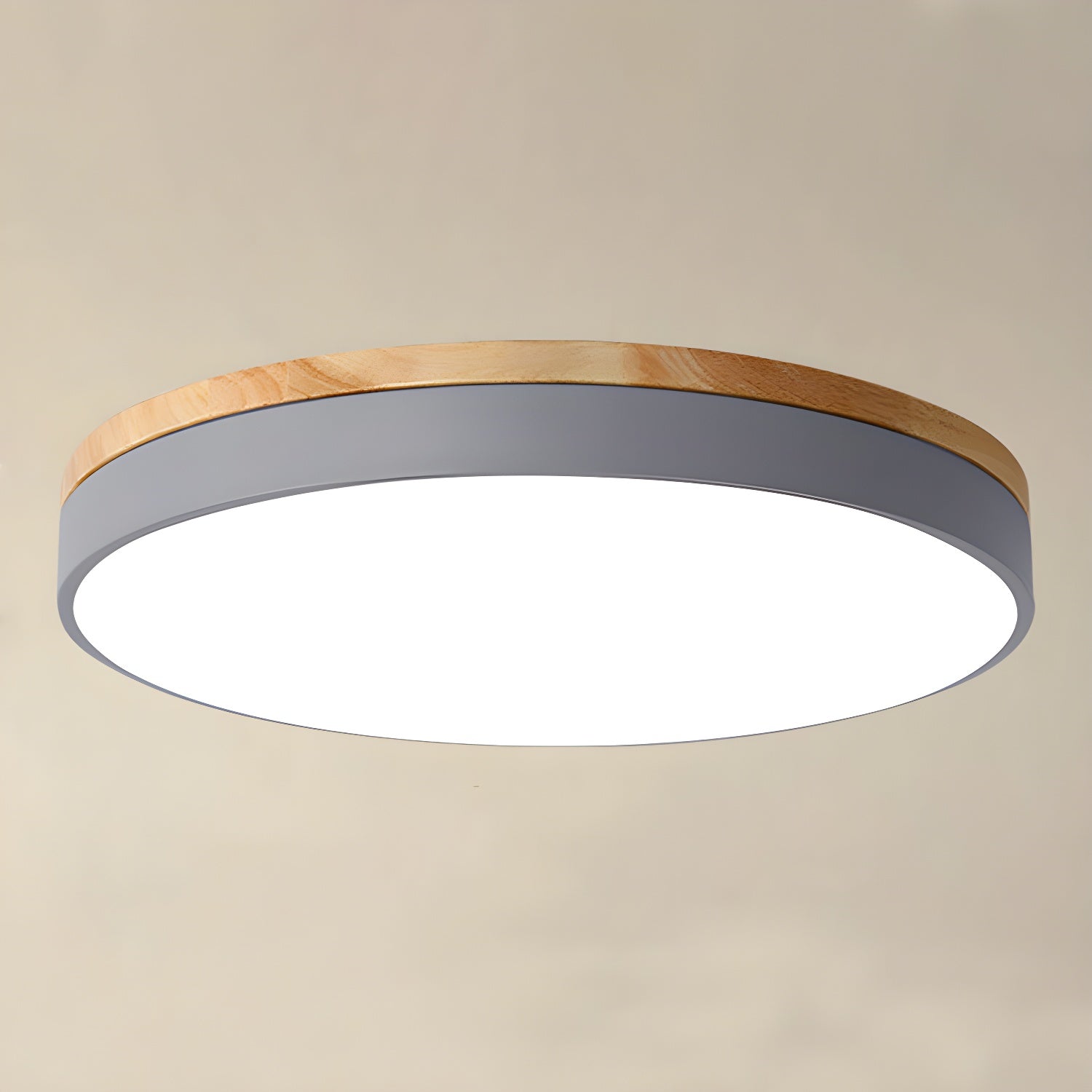 Zara Circular Wooden Suspension Light Lighting Lobby