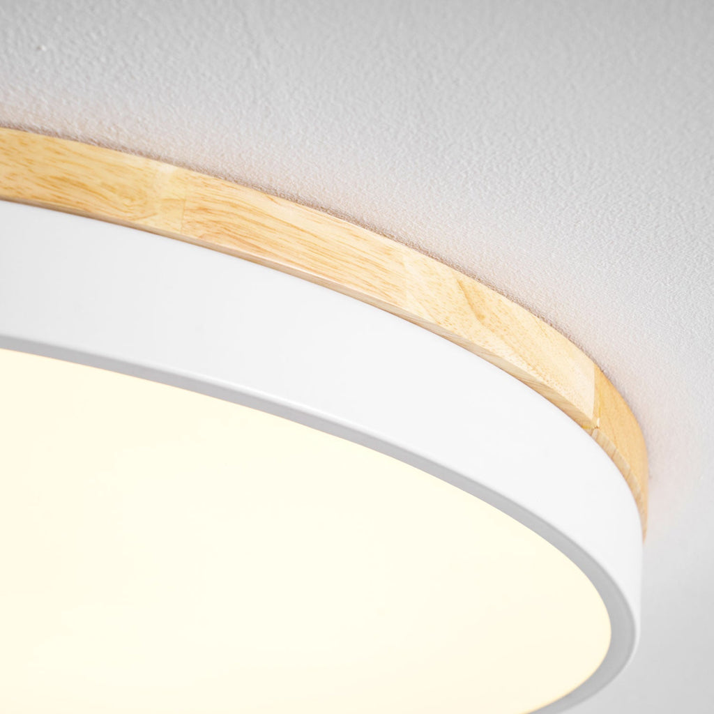 Zara Circular Wooden Suspension Light Lighting Lobby